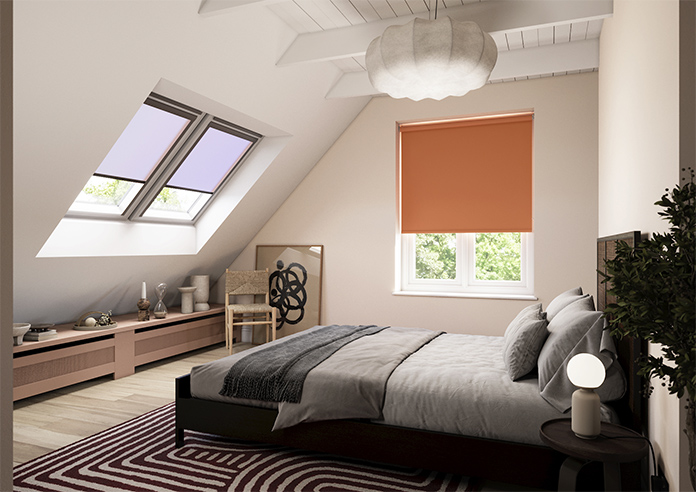 Trinity (Blackout), Deep Orange - Twist&Fit Roller Blind - Image 7